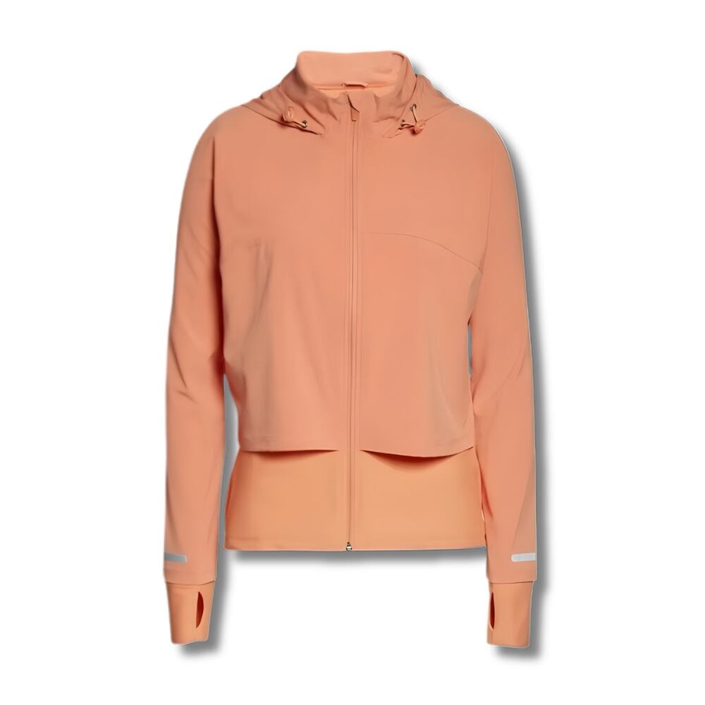 Sweaty Betty Fast Track Running Jacket S Nectarine Orange Peach Coral Hoodie